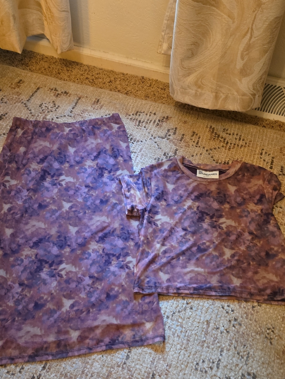 Short Sleeve Top & Skirt Set